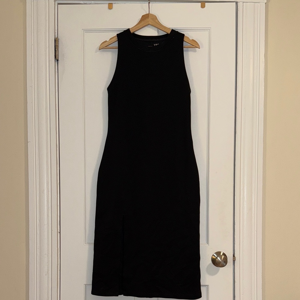 Abercrombie & Fitch Black Midi Dress